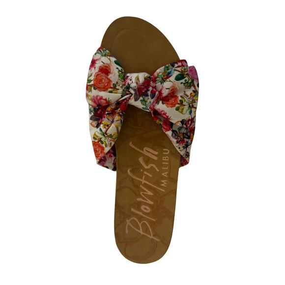 Blowfish Shoes - Blowfish Malibu Floral Bow Slide Sandals Size 7